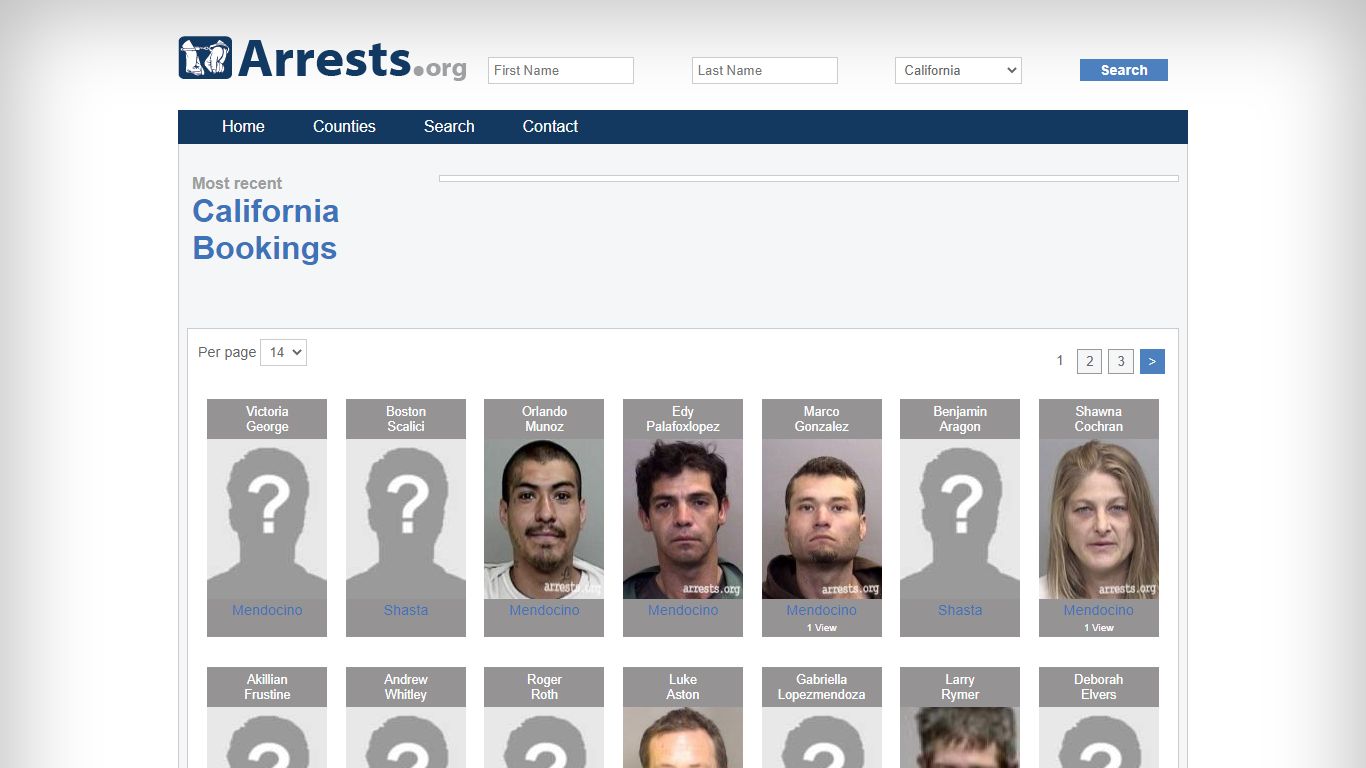 California Arrests and Inmate Search